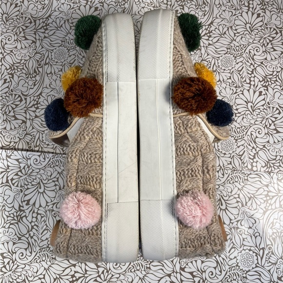 Joshua Sanders tan Wool Blend Pom Pom Slip On Sneakers - Picture 7 of 15